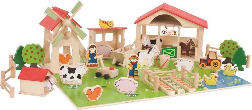 Farma - Velká dřevěná farma, 48 dílů (Bigjigs) - obrázek 15