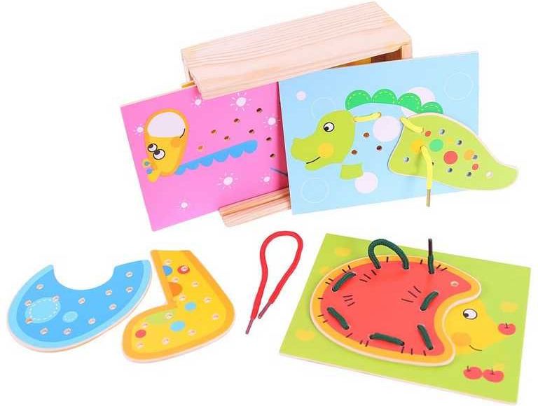 Šití - Prošívací krabička, Zvířátka (Bigjigs) - obrázek 3