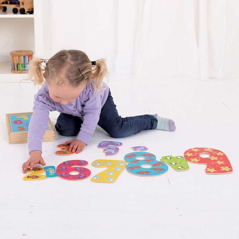 Bigjigs Toys Dřevěné puzzle čísla 1-9 - obrázek 11