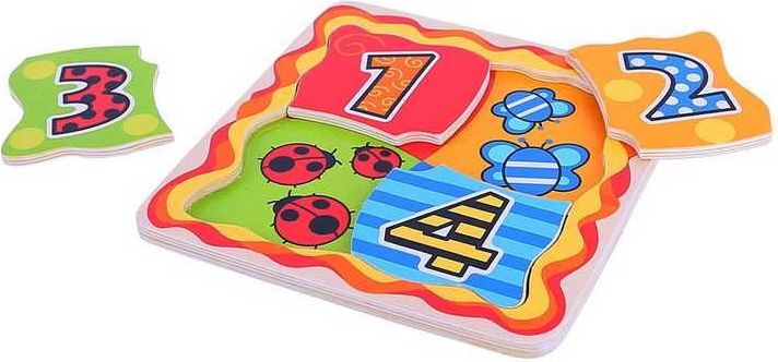 Puzzle výukové - Moje první počty (Bigjigs) - obrázek 2