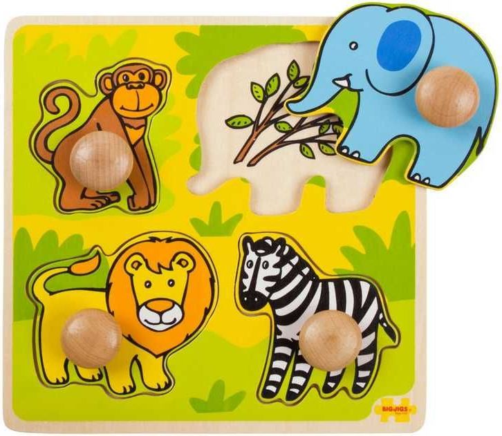Bigjigs Toys Vkládací puzzle safari - obrázek 2