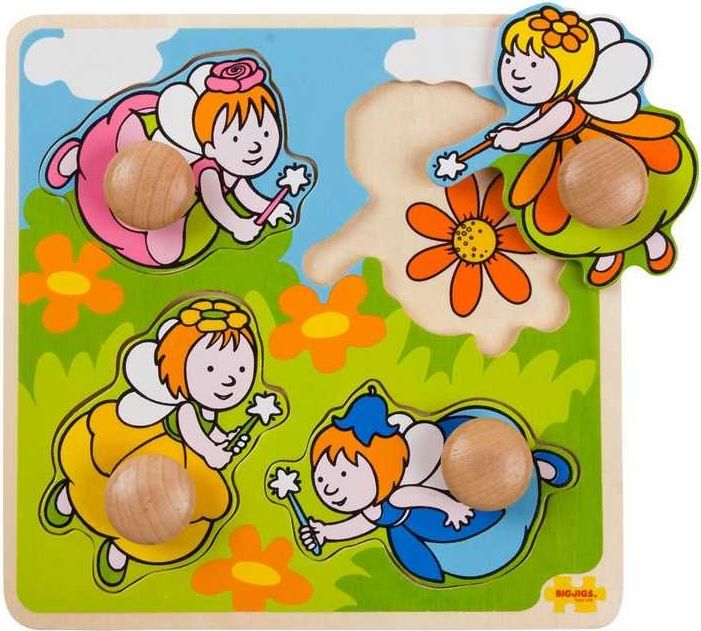 Bigjigs Toys Vkládací puzzle víly - obrázek 3