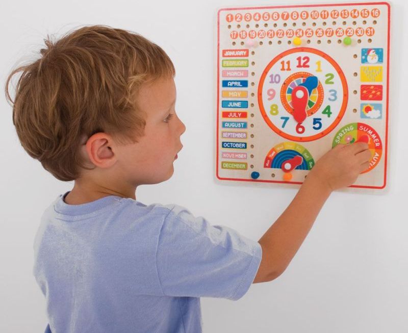 Kalendář s hodinami Bigjigs Toys - obrázek 2