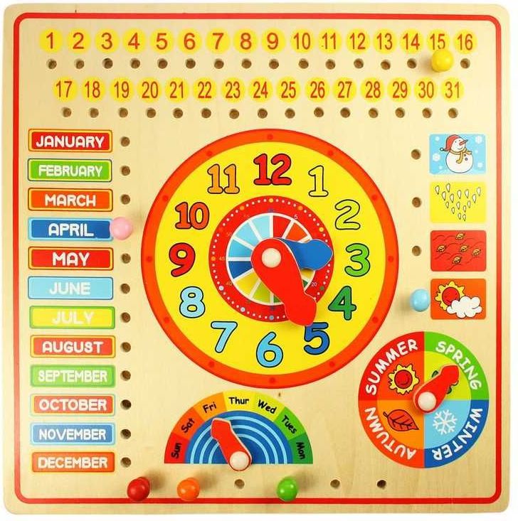 Kalendář s hodinami Bigjigs Toys - obrázek 5