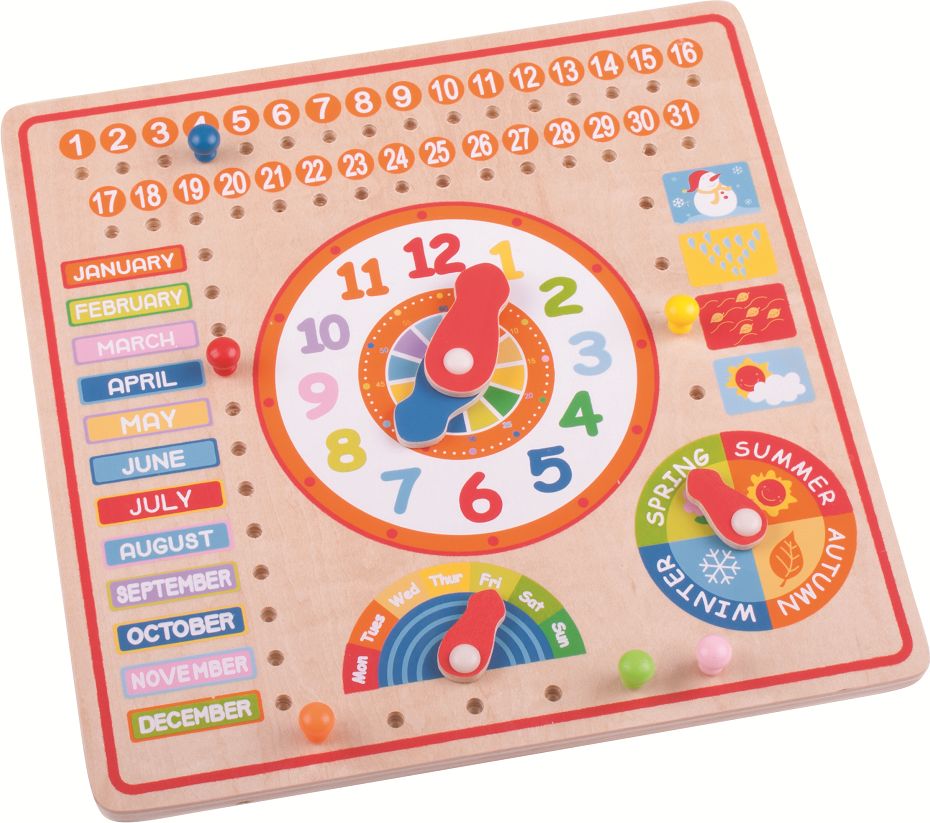 Kalendář s hodinami Bigjigs Toys - obrázek 6