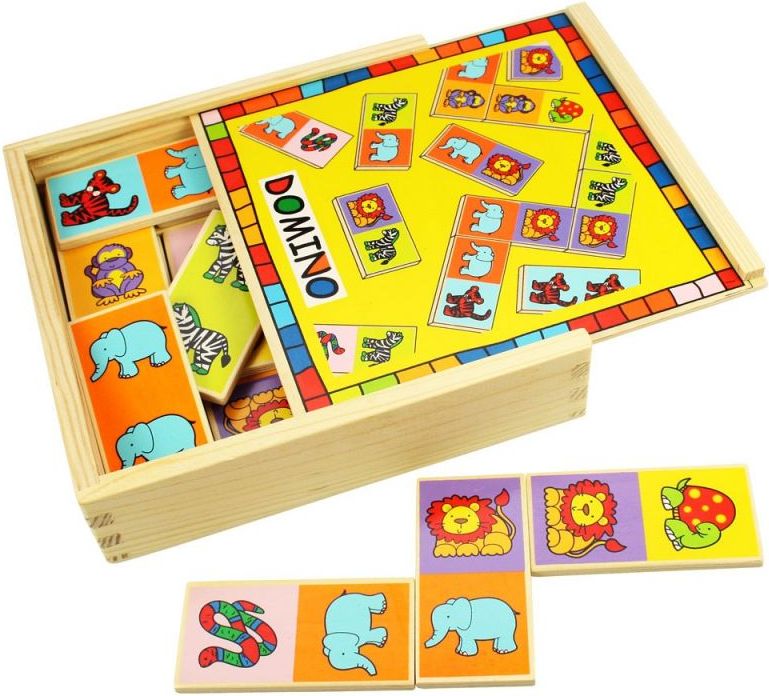 Domino - Zvířátka, 28ks (Bigjigs) - obrázek 2