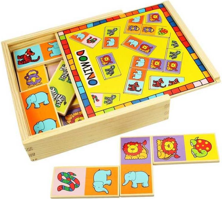 Domino - Zvířátka, 28ks (Bigjigs) - obrázek 4