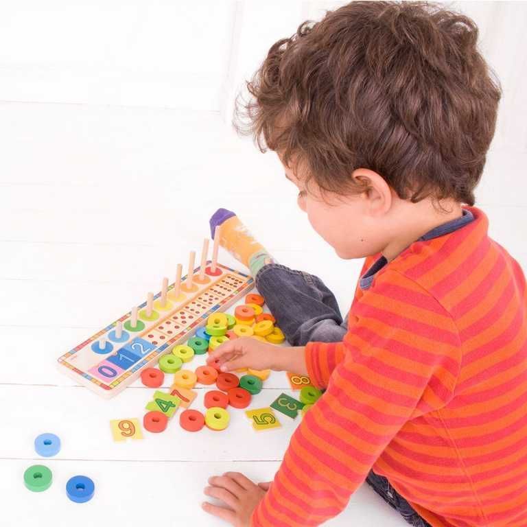 Bigjigs Toys Deska nasazování s čísly - obrázek 12
