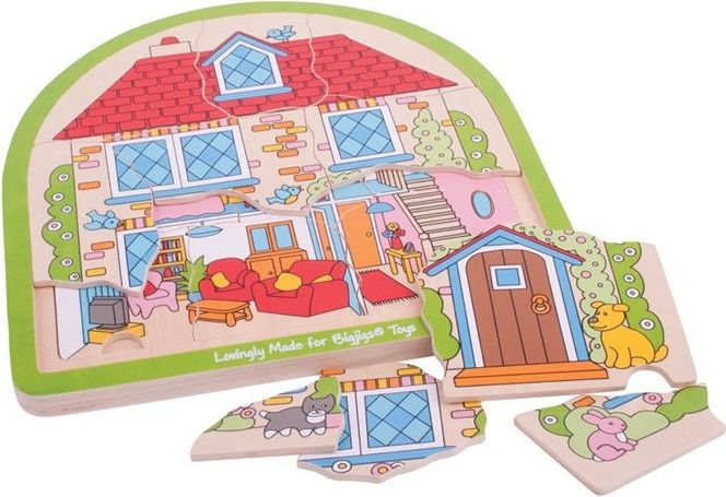 Bigjigs Toys dřevěné vícevrstvé puzzle Dinosauři - obrázek 1