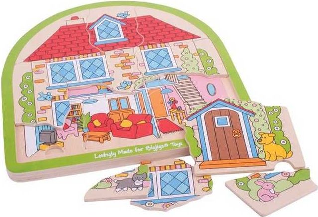 Bigjigs Toys dřevěné vícevrstvé puzzle Dinosauři - obrázek 2