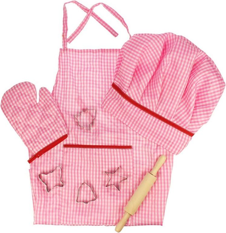 Bigjigs Toys Růžový set šéfkuchařky - obrázek 1