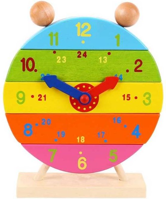 Bigjigs Toys Dřevěné nasazovací hodiny - obrázek 7