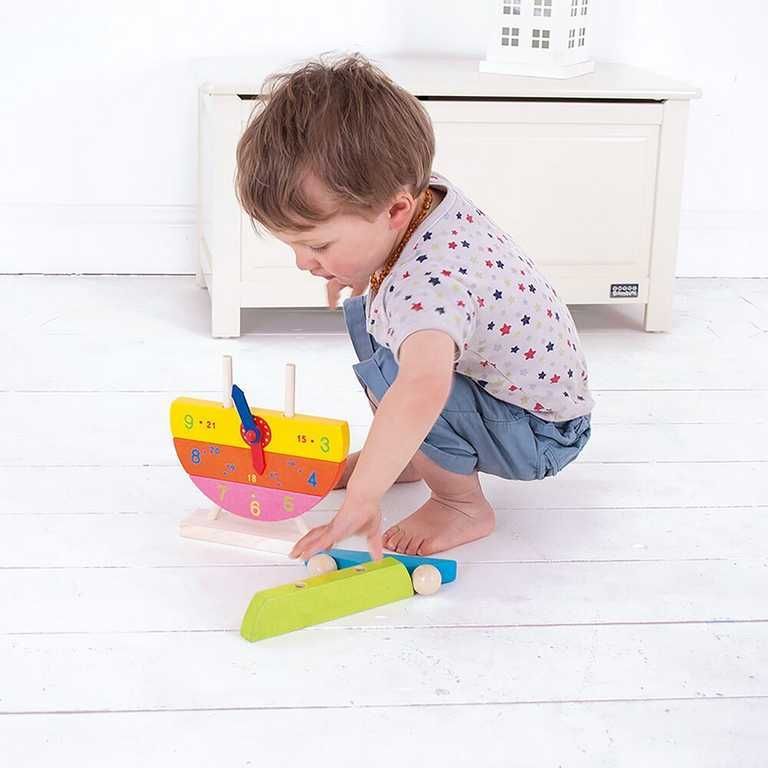 Bigjigs Toys Dřevěné nasazovací hodiny - obrázek 8