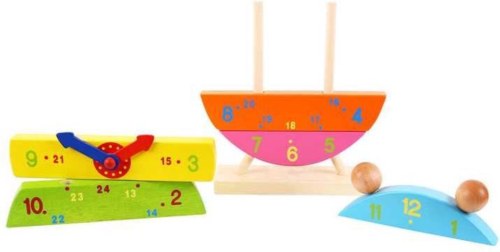 Bigjigs Toys Dřevěné nasazovací hodiny - obrázek 9