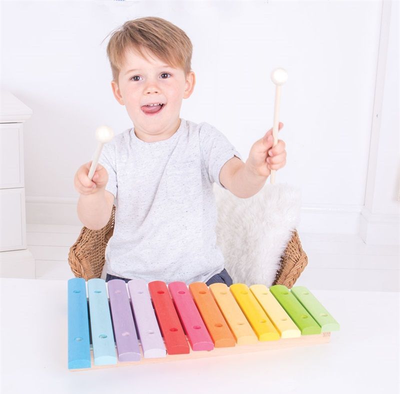 Bigjigs Toys Dřevěný xylofón - obrázek 6