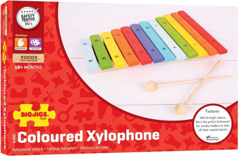 Bigjigs Toys Dřevěný xylofón - obrázek 7