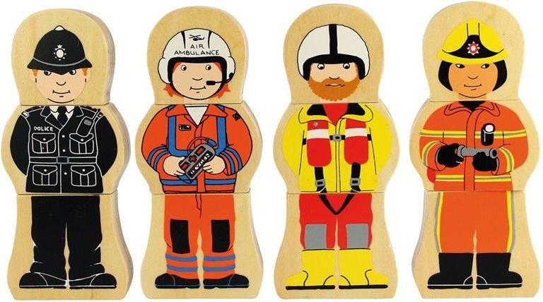 Puzzle magnetické - Postavy, Lidé kteří pomáhají (Bigjigs) - obrázek 1