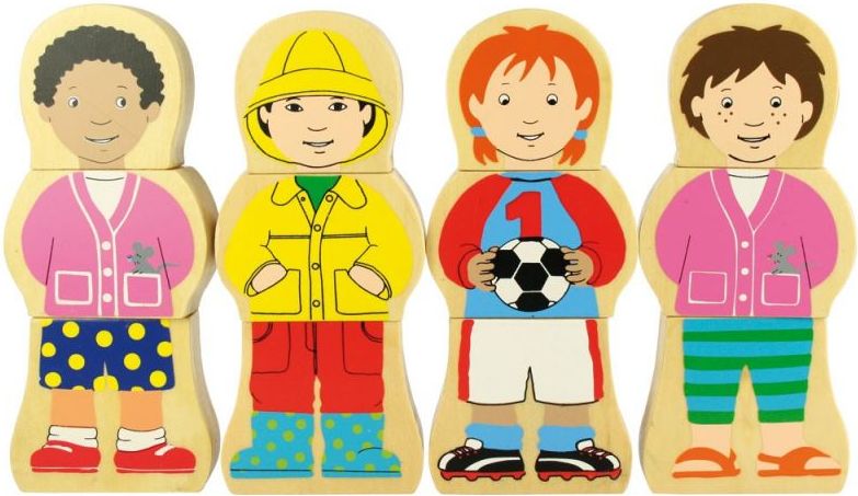 Puzzle magnetické - Postavy, Děti (Bigjigs) - obrázek 1