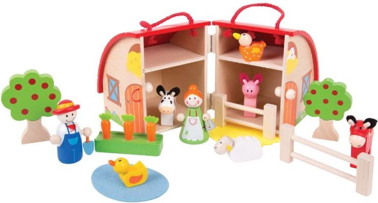 Bigjigs Toys Farma v kufříku - obrázek 1
