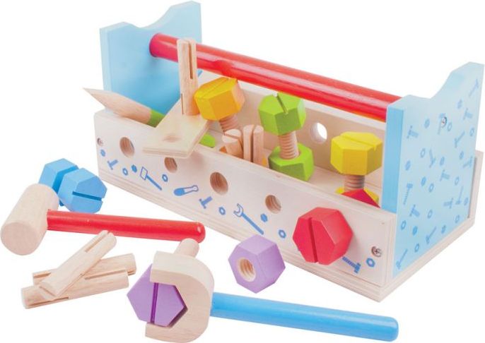Bigjigs Toys Ponk a přepravka na nářadí 2v1 - obrázek 2