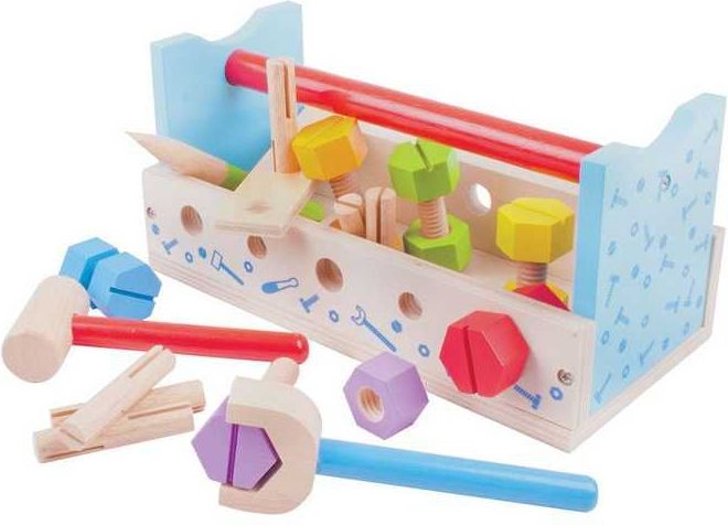 Bigjigs Toys Ponk a přepravka na nářadí 2v1 - obrázek 8