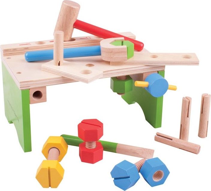Bigjigs Toys Ponk s nářadím a zatloukačka - obrázek 1