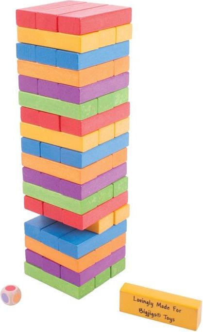 Bigjigs Toys Barevná Jenga - obrázek 1