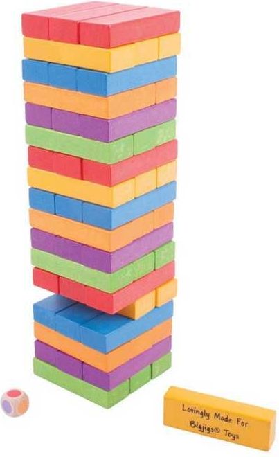 Bigjigs Toys Barevná Jenga - obrázek 4