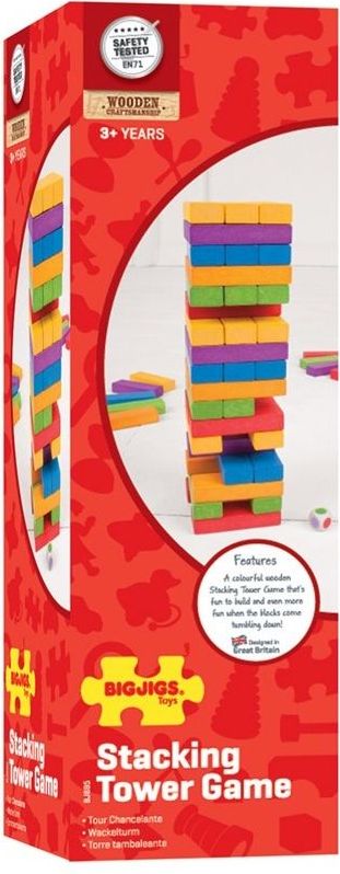 Bigjigs Toys Barevná Jenga - obrázek 5