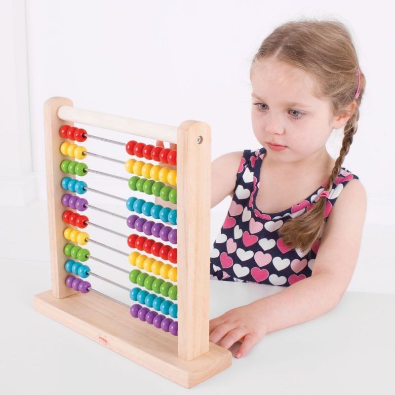 Počítadlo - Velké dřevěné, 30cm (Bigjigs) - obrázek 2