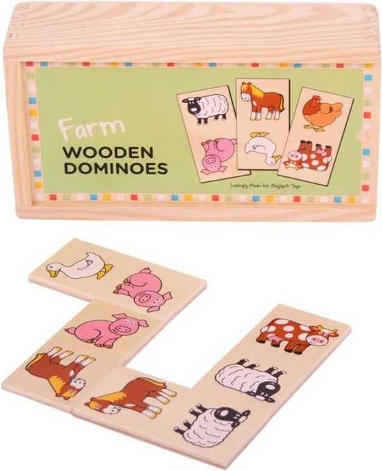 Bigjigs Toys Dřevěné domino farma - obrázek 2