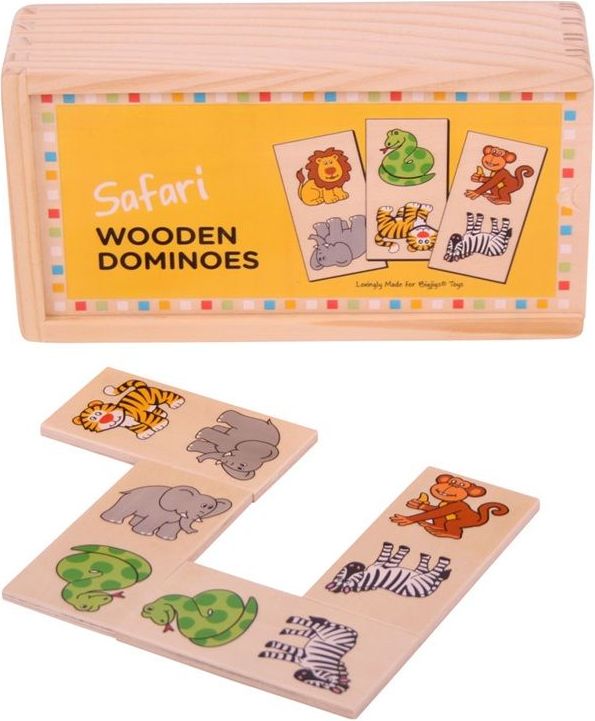 Bigjigs Toys Dřevěné domino safari - obrázek 1