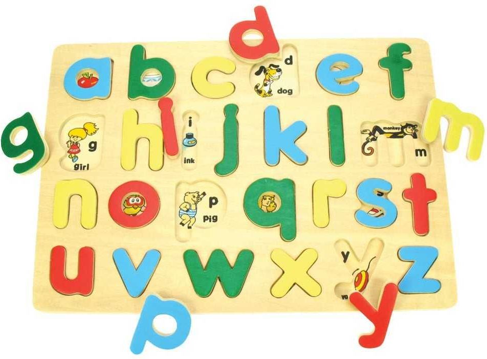 Anglická malá abeceda s obrázky Bigjigs Toys - obrázek 5