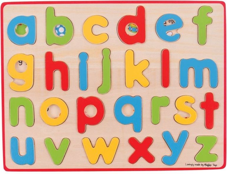 Anglická malá abeceda s obrázky Bigjigs Toys - obrázek 7