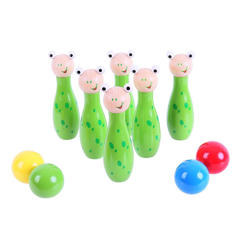 Bigjigs Toys Kuželky žabky - obrázek 1