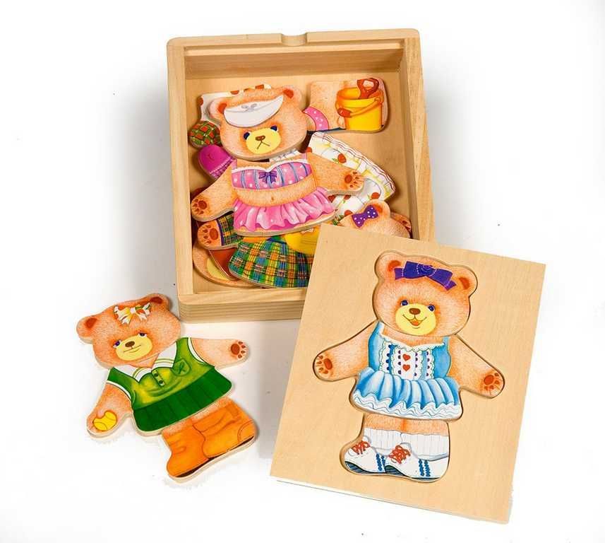 Bigjigs Toys Oblékací puzzle Paní medvědice - obrázek 2