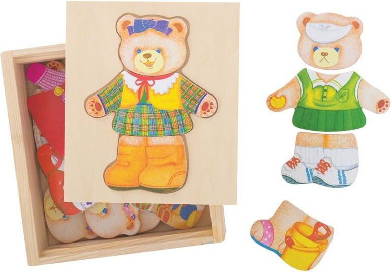 Bigjigs Toys Oblékací puzzle Paní medvědice - obrázek 4