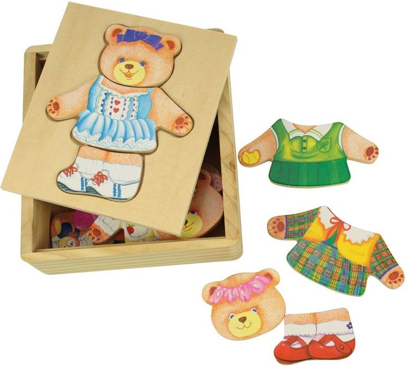 Bigjigs Toys Oblékací puzzle Paní medvědice - obrázek 5