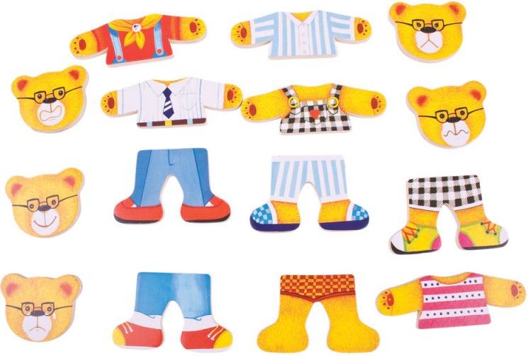 Bigjigs Toys Oblékací puzzle Medvědí rodinka - obrázek 2