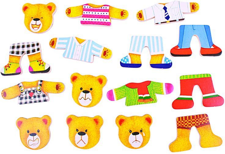 Bigjigs Toys Oblékací puzzle Medvědí rodinka - obrázek 4