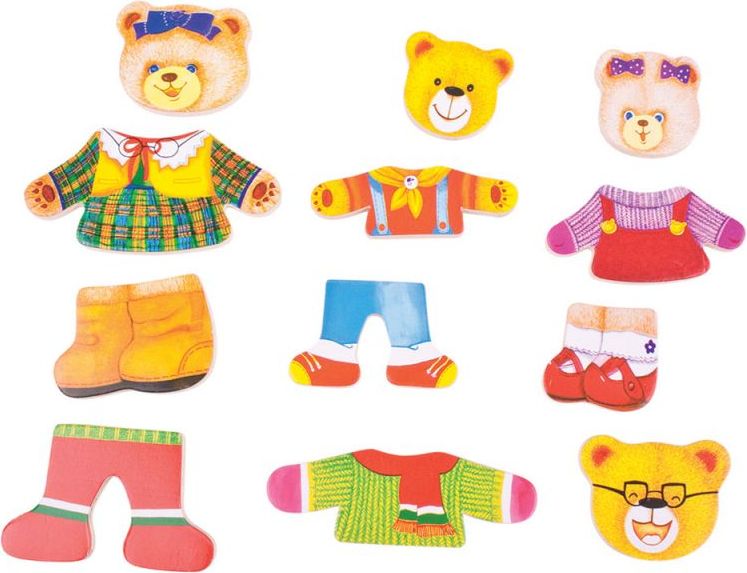 Bigjigs Toys Oblékací puzzle Medvědí rodinka - obrázek 6