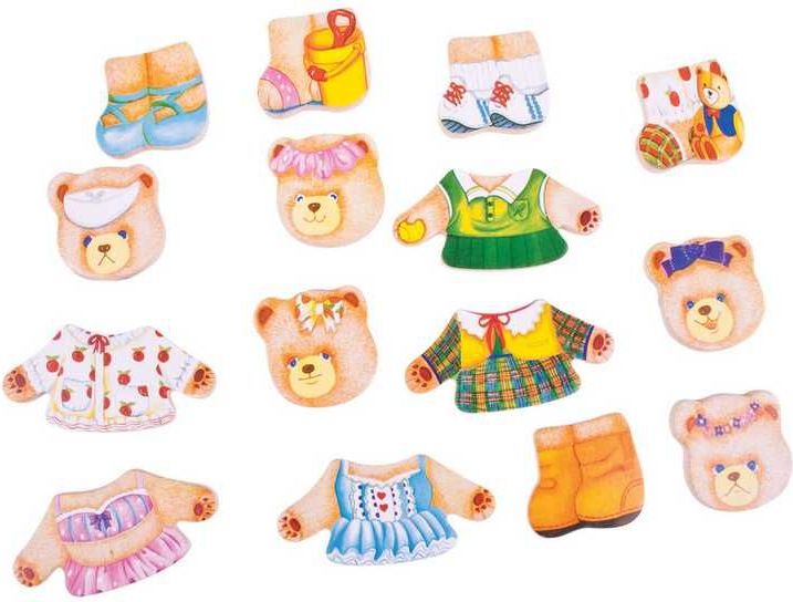 Bigjigs Toys Oblékací puzzle Medvědí rodinka - obrázek 13