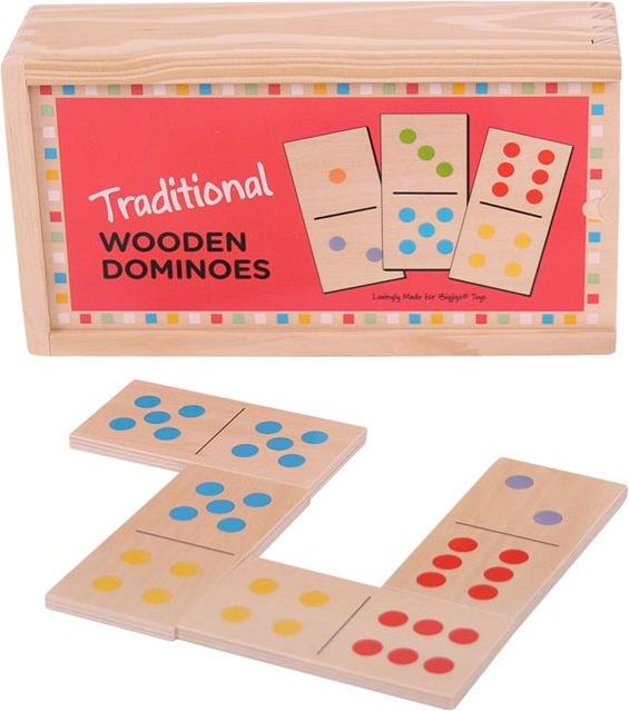 Bigjigs Toys Dřevěné domino klasické - obrázek 1