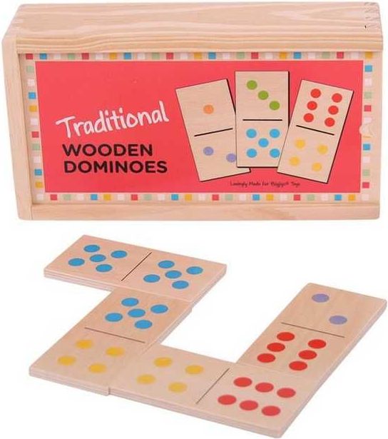 Bigjigs Toys Dřevěné domino klasické - obrázek 2