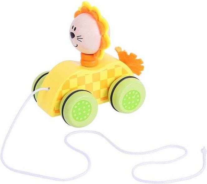 Bigjigs Toys Tahací hračka na provázku lvíček - obrázek 3