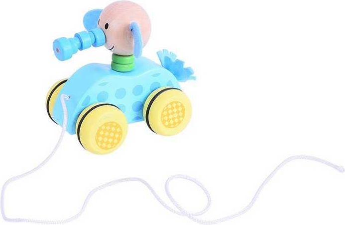 Bigjigs Toys Tahací hračka na provázku slůně - obrázek 2