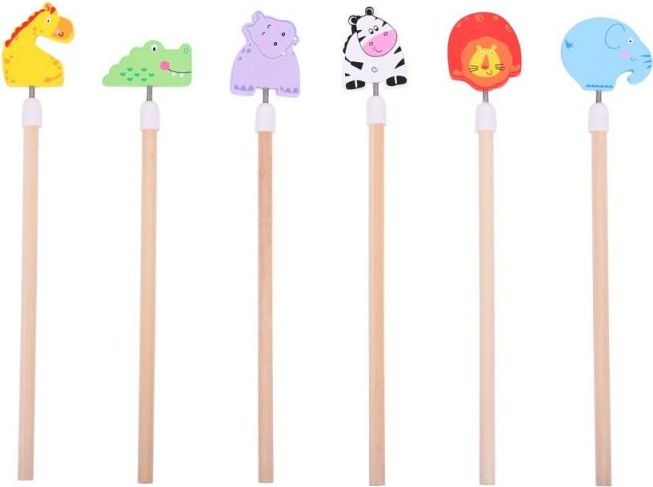 Veselá tužka 1 ks Bigjigs Toys Safari - obrázek 1