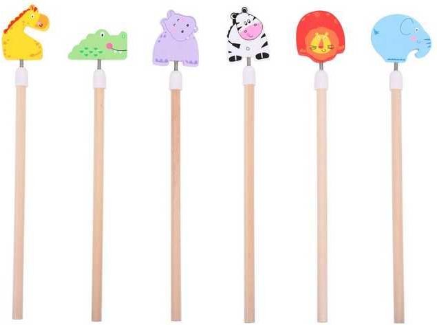 Veselá tužka 1 ks Bigjigs Toys Safari - obrázek 3
