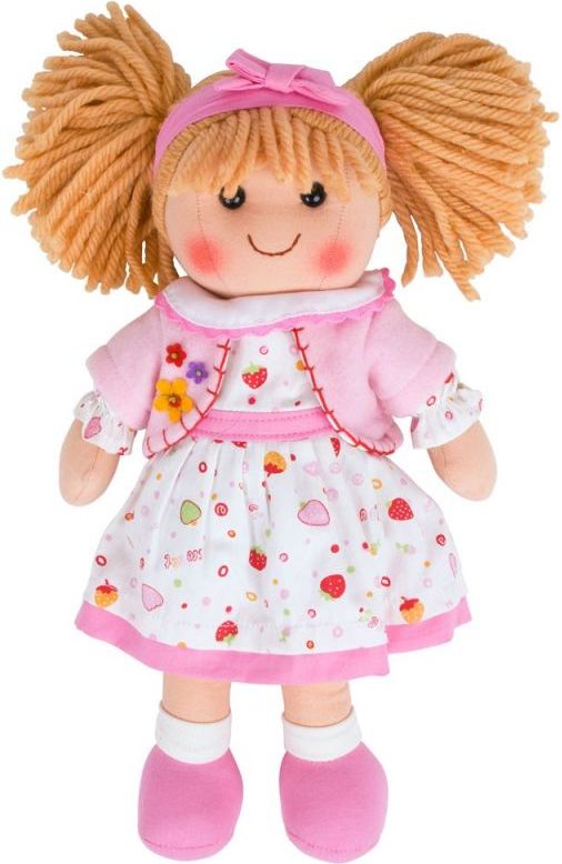 Bigjigs Toys Látková panenka Kelly 34 cm - obrázek 1