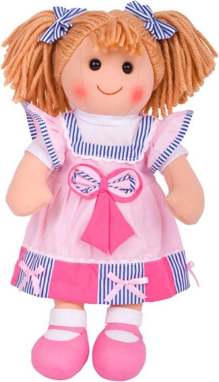 Bigjigs Toys Látková panenka Georgie 38 cm - obrázek 1